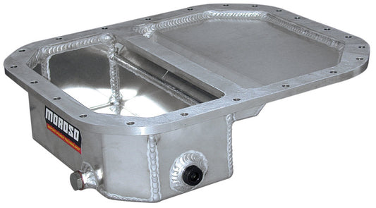 Moroso Mazda 13B Rotary (w/Front Sump) Drag Race Baffled Wet Sump 6.25qt 4in Aluminum Oil Pan