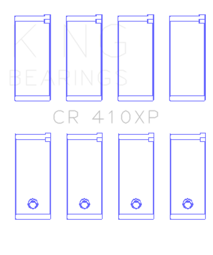 King Engine Bearings Ford Lotus 1.5L / 1.6L OHV (Size STD) Performance Rod Bearing Set