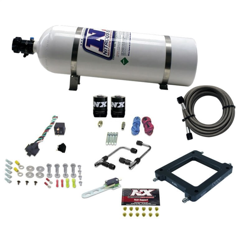 Nitrous Express Dominator Gemini Stage 6 Nitrous Kit (50-300HP) w/15lb Bottle