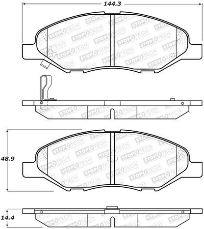 StopTech Street Brake Pads - Front