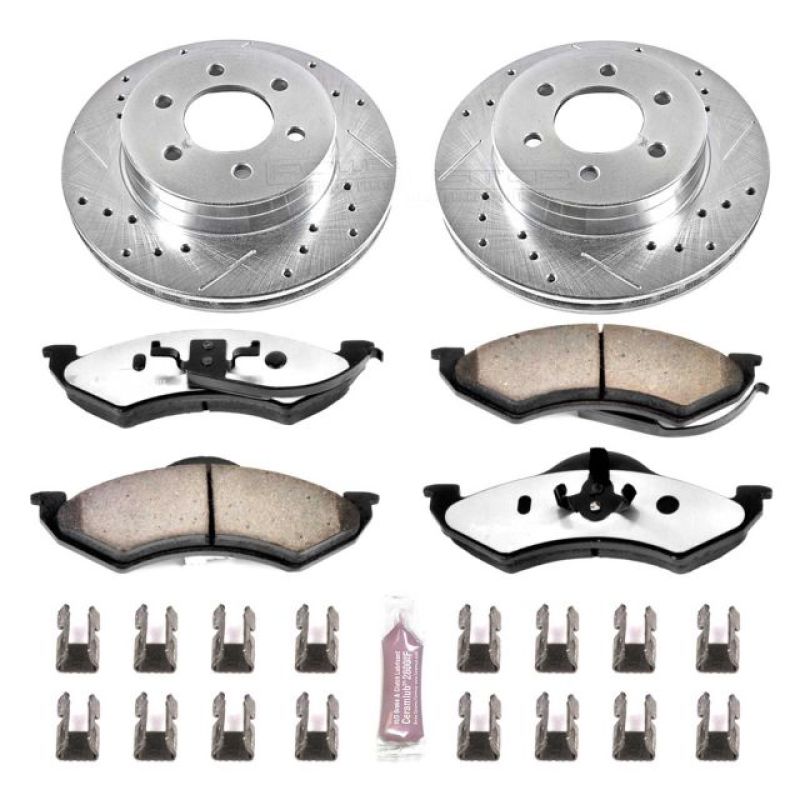 Power Stop 1999 Dodge Dakota Front Z36 Truck & Tow Brake Kit