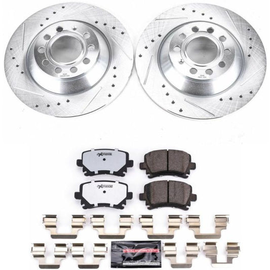 Power Stop 05-11 Audi A6 Rear Z26 Street Warrior Brake Kit