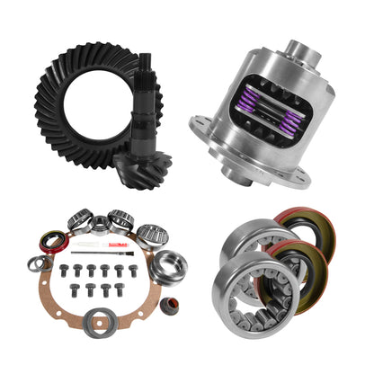 Yukon 8.8in Ford 4.11 Rear Ring & Pinion Install Kit 31 Spline Positraction 2.99in Axle Bearings