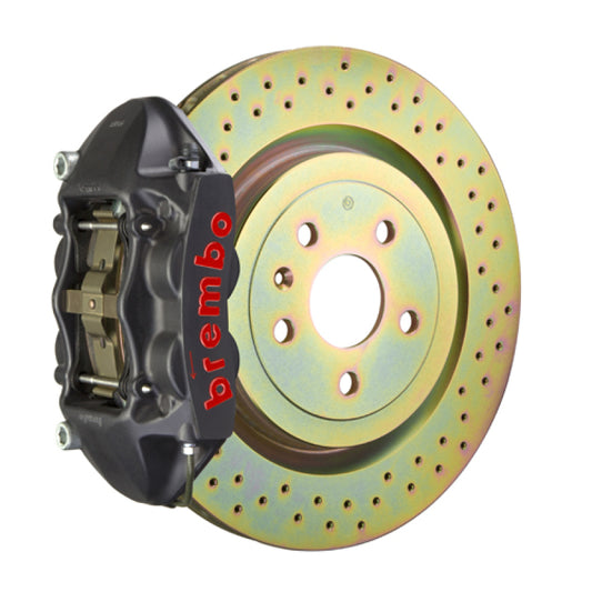 Brembo 11-18 Focus/13-18 Focus ST Front GTS BBK 4 Piston Cast 336 x28 1pc Rotor Drilled-Black HA