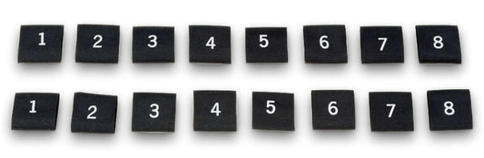 Moroso Spark Plug Shrink Sleeves - Numbered From 1-8 - Set of 2