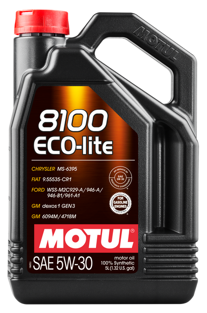 Motul 5L Synthetic Engine Oil 8100 5W30 ECO-LITE