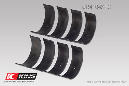 King Engine Bearings Audi/VW 83-03 1.6L/1.8L/2.0L (Size .026) Performance Coated Rod Bearing Set
