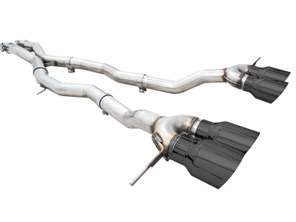 AWE Tuning Track Edition Cat-Back Exhaust for BMW G8X M3/M4 - Diamond Black Tips