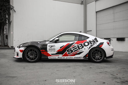 Seibon 12-13 BRZ/FRS 10mm Wider Carbon Fiber Fenders (Pair)