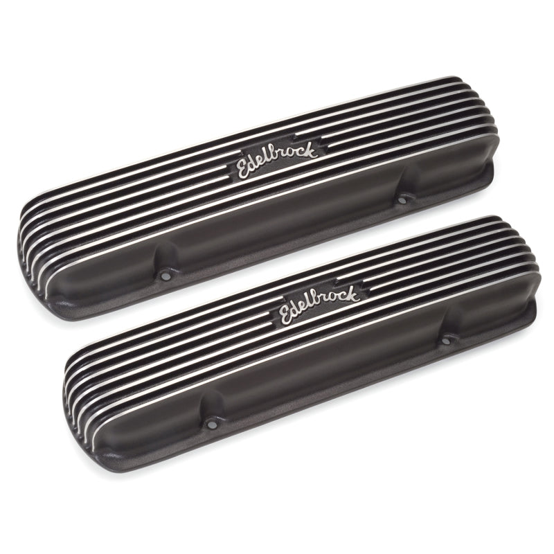 Edelbrock Valve Cover Classic Series Pontiac 1962-1979 301-455 CI V8 Black