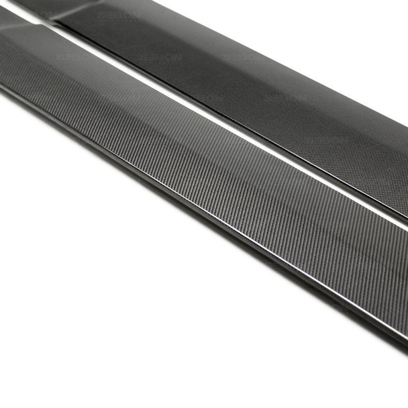 Seibon 17-19 Infiniti Q60 TB-Style Carbon Fiber Side Skirts