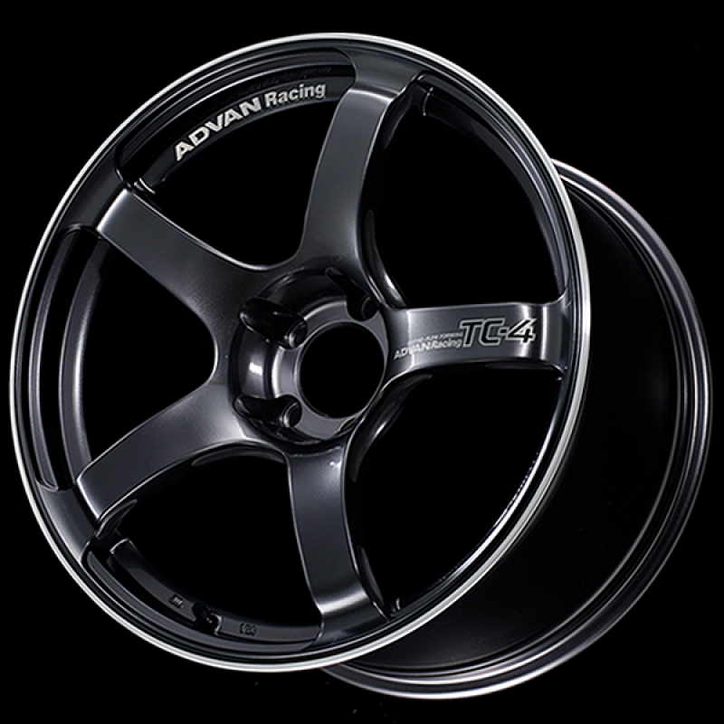 Advan TC4 18x8.5 +45 5x100 Racing Black GunMetallic and Ring Wheel