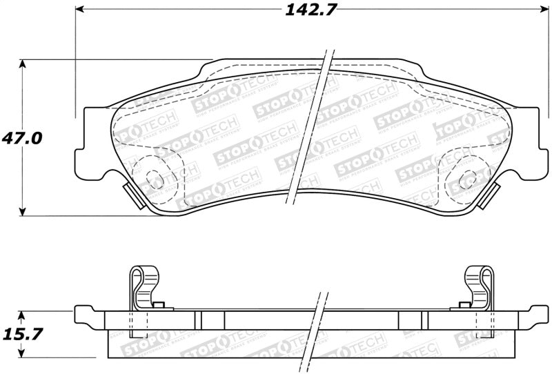 StopTech Street Select Brake Pads