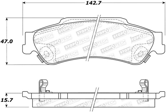 StopTech Street Select Brake Pads