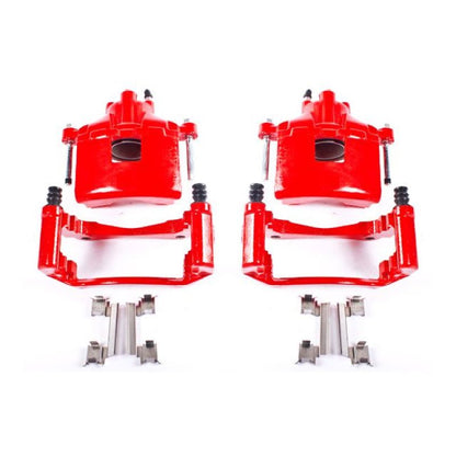 Power Stop 2004 Pontiac Grand Prix Front Red Calipers w/Brackets - Pair