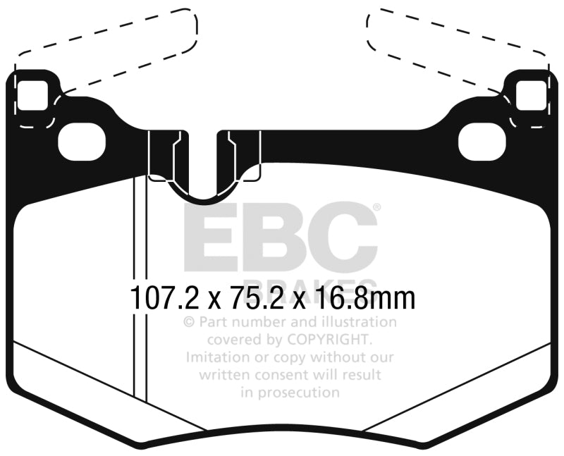 EBC 2016+ Lexus GS-F Bluestuff Rear Brake Pads