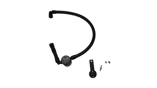 J&amp;L 16-25 Dodge Durango / Jeep Grand Cherokee 3.6L Oil Separator 3.0 Passenger Side - Black Anod