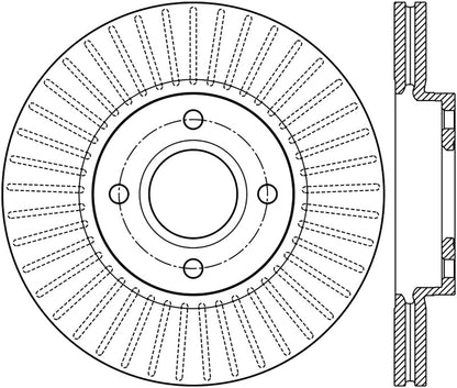 Stoptech 14-16 Ford Fiesta Front Cryo Rotor