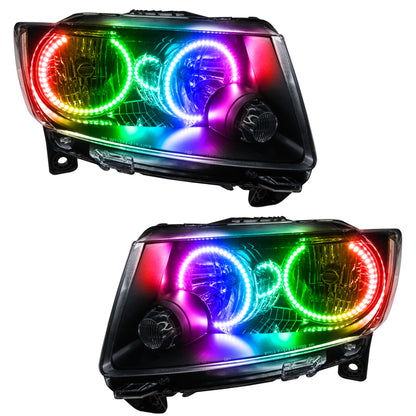 Oracle 11-13 Jeep Grand Cherokee SMD HL (Non-HID) - Chrome - w/ Simple Controller