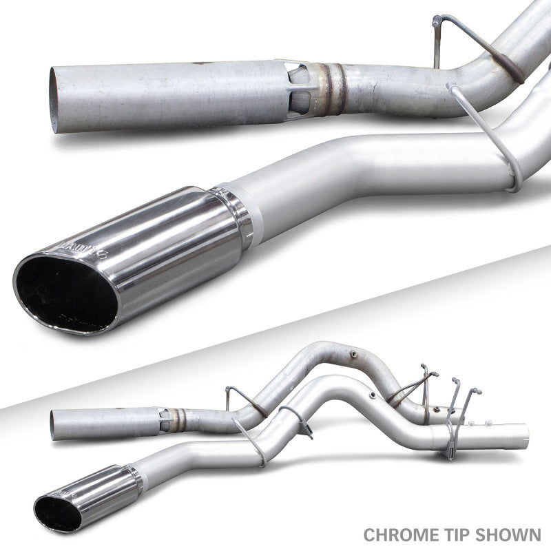 Banks Power 17+ GM Duramax L5P 2500/3500 Monster Exhaust System - SS Single Exhaust w/ Black Tip