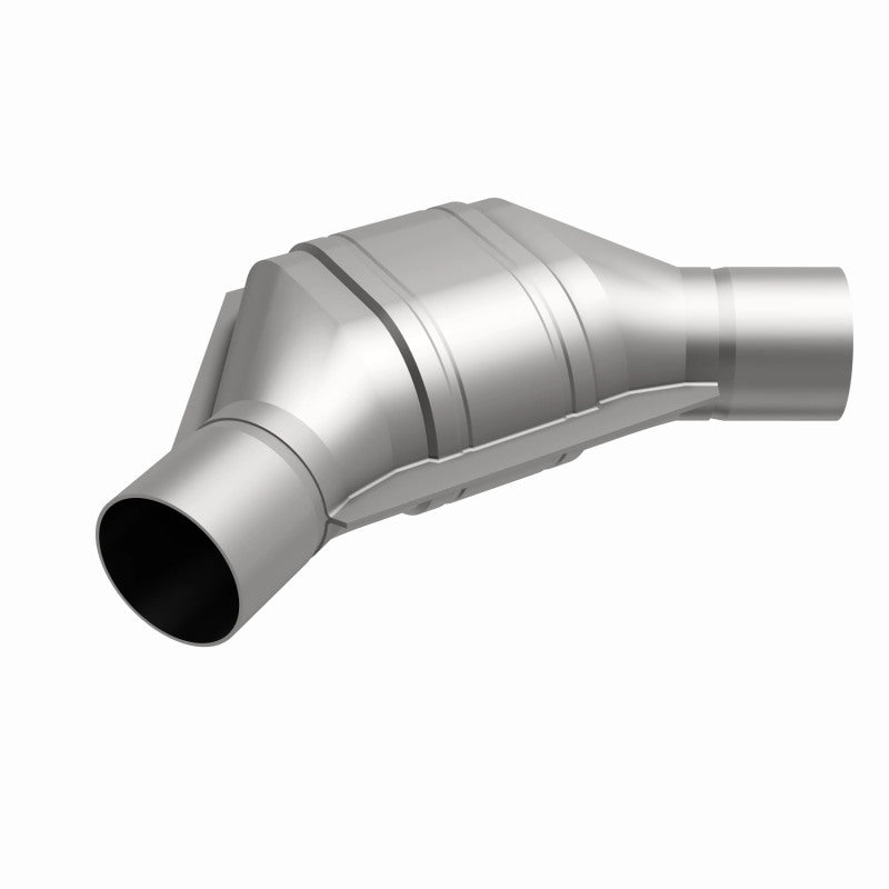 MagnaFlow Universal Catalytic Converter 2.25 Angled In/Out Front CA