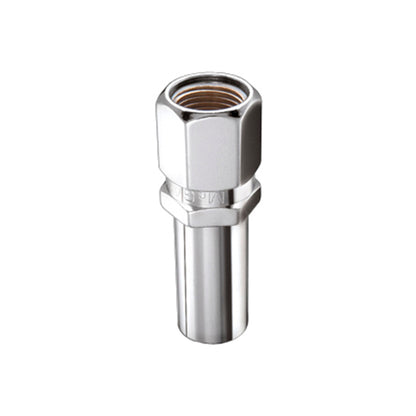 McGard Hex Lug Nut (Drag Racing X-Long Shank) M12X1.5 / 13/16 Hex / 2.475in. L (Box of 100) - Chrome