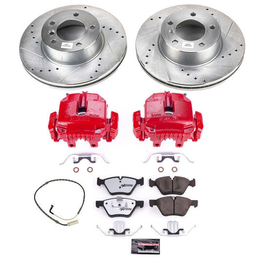 Power Stop 2006 BMW 325xi Front Z26 Street Warrior Brake Kit w/Calipers