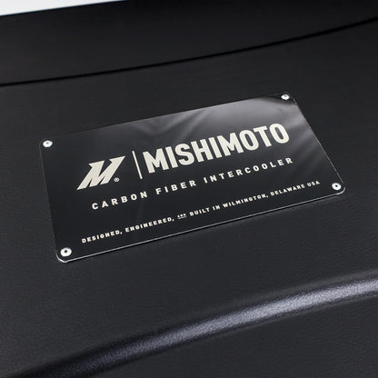 Mishimoto Universal Carbon Fiber Intercooler - Matte Tanks - 525mm Black Core - C-Flow - BL V-Band