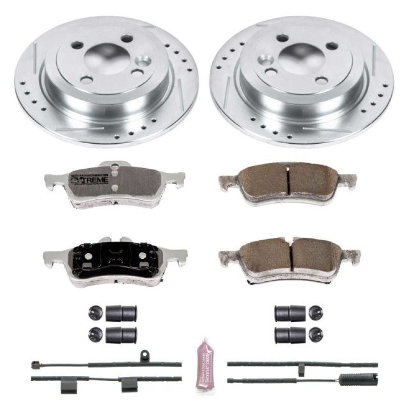 Power Stop 07-08 Mini Cooper Rear Z26 Street Warrior Brake Kit