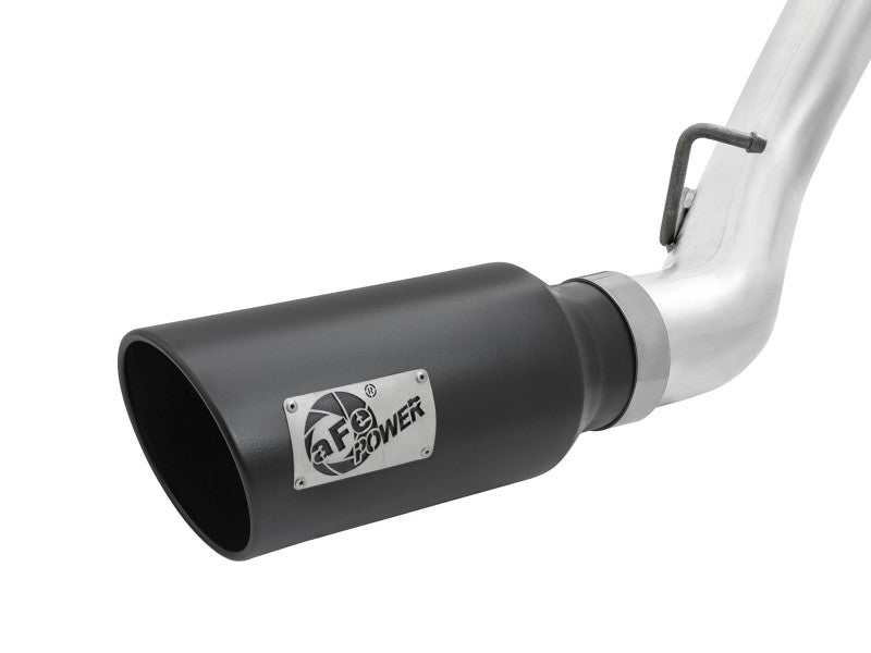 aFe Atlas Exhaust 4in Dual DPF-Back Al Steel w/ Black Tips 16-17 GM Diesel Truck V8-6.6L (td) LML