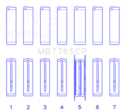 King Engine Bearings GMC 4.2 Vortec L6 Main Bearing Set