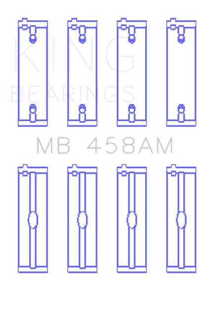 King Engine Bearings Mitsubishi 181CI 3.0L 6G72 V6 (Size 0.5) Main Bearing Set
