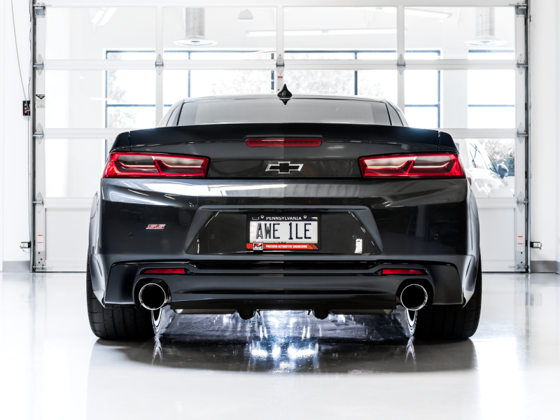 AWE Tuning 16-19 Chevrolet Camaro SS Axle-Back Exhaust - Track Edition (Chrome Silver Tips)