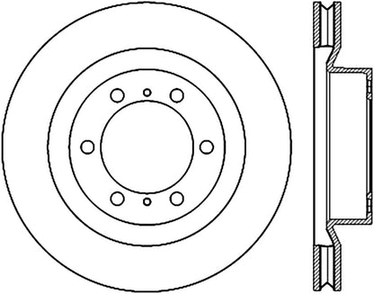 StopTech 10-17 Lexus GX Slotted & Drilled Cryo Front Left Rotor
