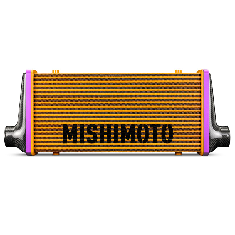 Mishimoto Universal Carbon Fiber Intercooler - Matte Tanks - 525mm Black Core - S-Flow - P V-Band