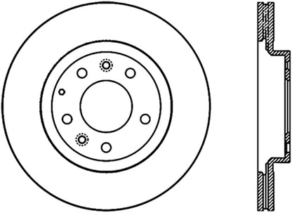 Stoptech 06-15 Mazda Miata MX-5 Front Premium Cryostop Brake Rotor