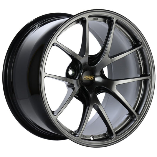 BBS RI-A 18x8.5 5x114.3 ET35 Diamond Black Wheel -82mm PFS/Clip Required