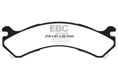 EBC 01-05 Chevrolet Silverado 3500 (2WD) Extra Duty Rear Brake Pads