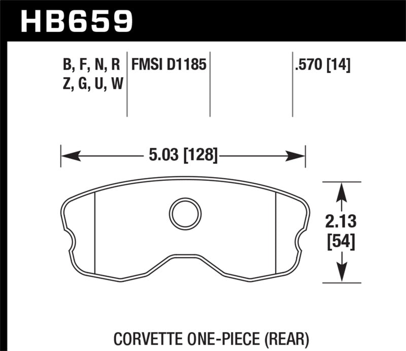 Hawk 10-12 Chevy Corvette Grand Sport / 06-12 Corvette Z06 Rear Race DTC-70 Brake Pads