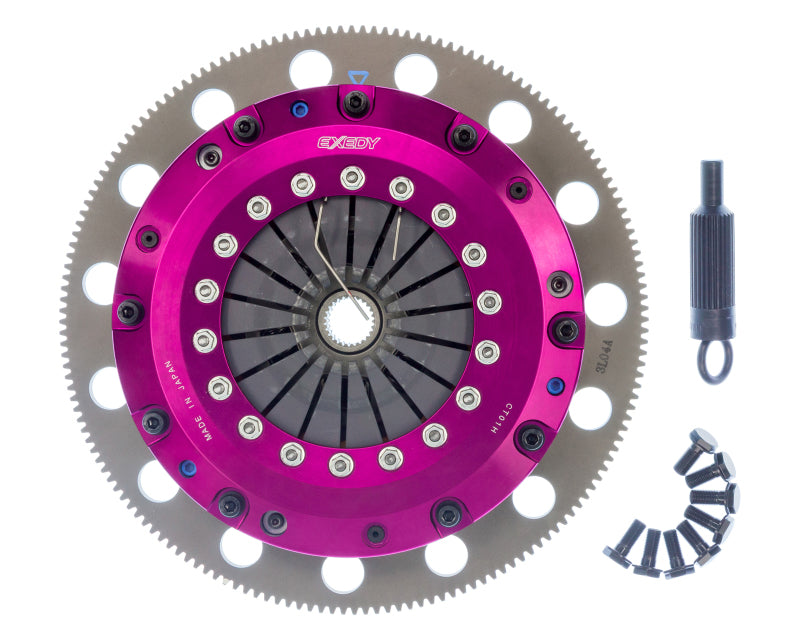 Exedy 96-16 Ford Mustang V8 4.6L/5.0L Hyper Twin Cerametallic Clutch Sprung Disc Push Type Cover