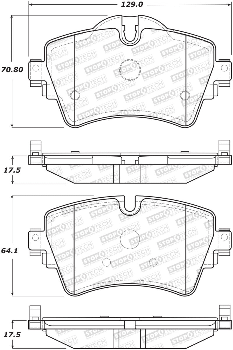 StopTech Street Brake Pads - Front