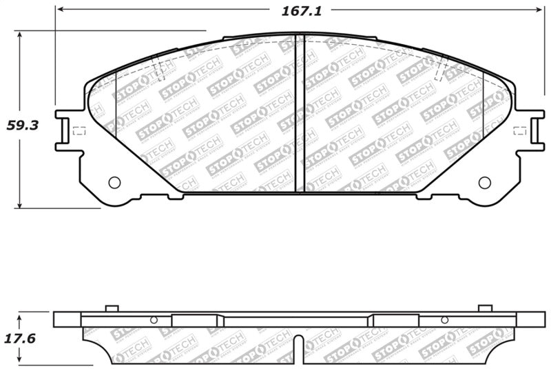 StopTech Street Select Brake Pads w/Hardware - Front