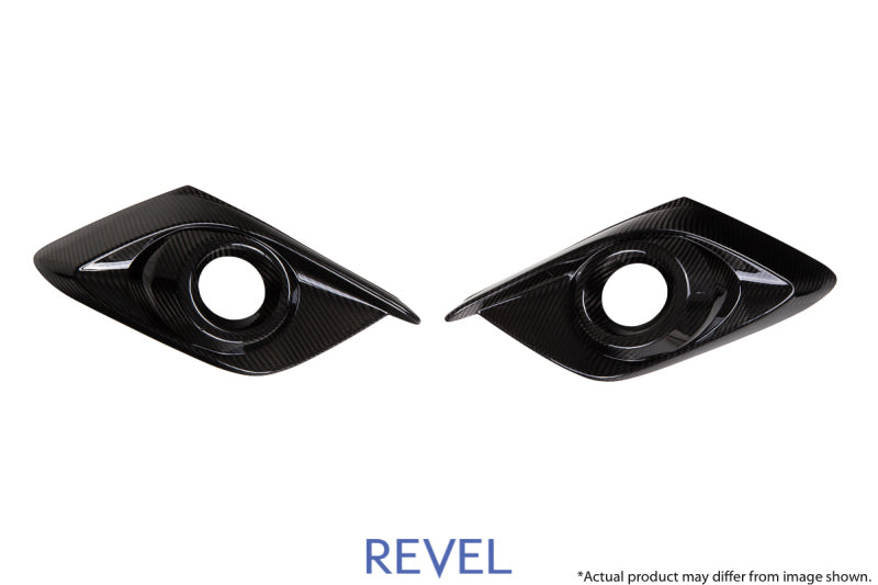 Revel GT Dry Carbon Fog Light Covers (Left & Right) 14-17 Mazda Mazda3 - 2 Pieces