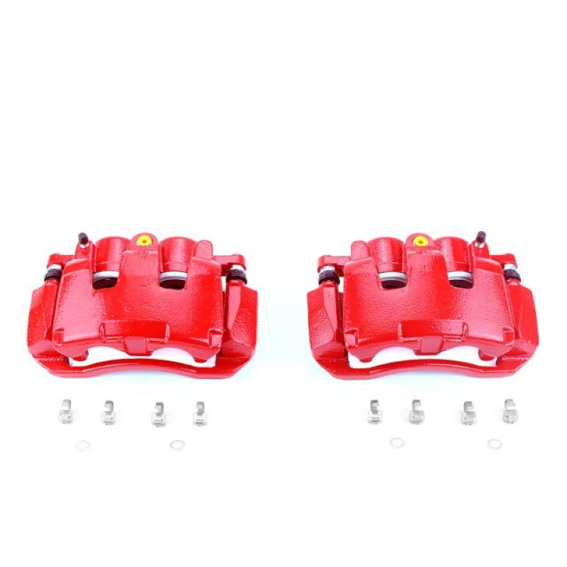 Power Stop 07-09 Chrysler Aspen Front Red Calipers w/Brackets - Pair