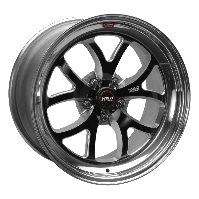 Weld S76 18x10 / 5x4.75 BP / 5.7in. BS Black Wheel (Medium Pad) - Non-Beadlock