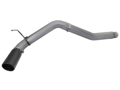 aFe LARGE BORE HD 5in DPF-Back SS Exhaust w/ Black Tip 2016 Nissan Titan 5.0L V8 (td) CC SB