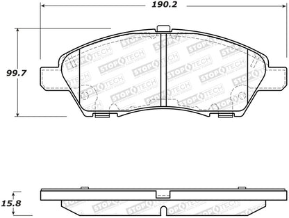 StopTech Street Brake Pads - Front