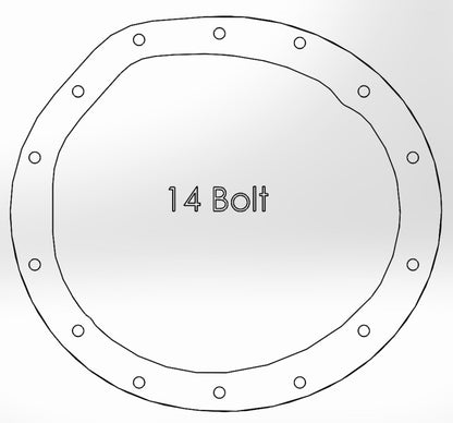 aFe Power Rear Differential Cover Raw w/Machined Fins Street Ser. 16-17 Nissan Titan XD (AAM 9.5-14)