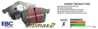 EBC 01 Infiniti Q45 4.1 Ultimax2 Front Brake Pads