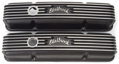 Edelbrock Valve Cover Classic Series Chevrolet 1959-1986 262-400 CI V8 Black